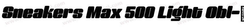 Sneakers Max 500 Light Obl字体转换